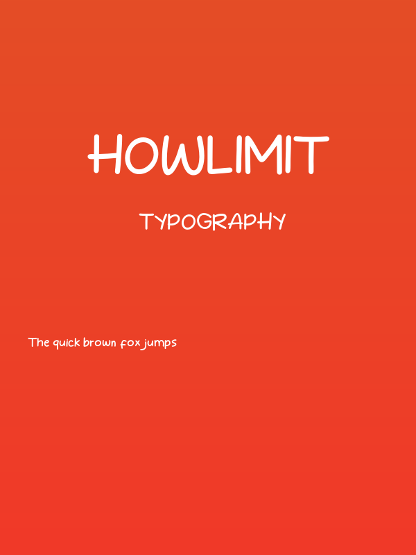 Howlimit Poster