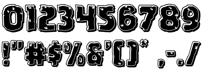 Howlin' Mad Bevel Font OTHER CHARS