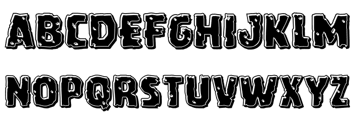 Howlin' Mad Bevel Font LOWERCASE