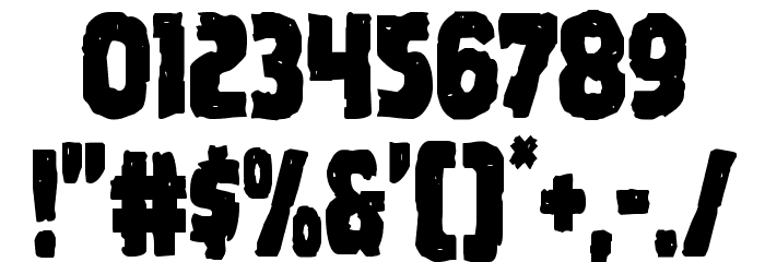 Howlin' Mad Condensed Font OTHER CHARS