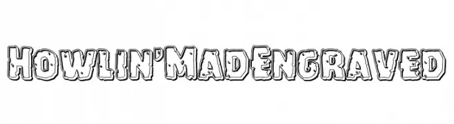 Howlin' Mad Engraved  Descarca Fonturi Gratis