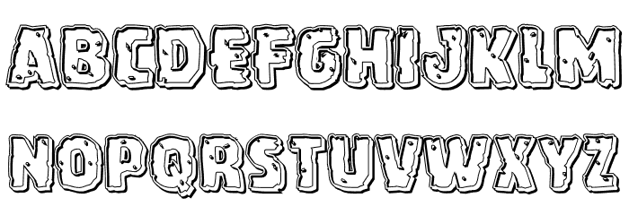 Howlin' Mad Engraved Font LOWERCASE