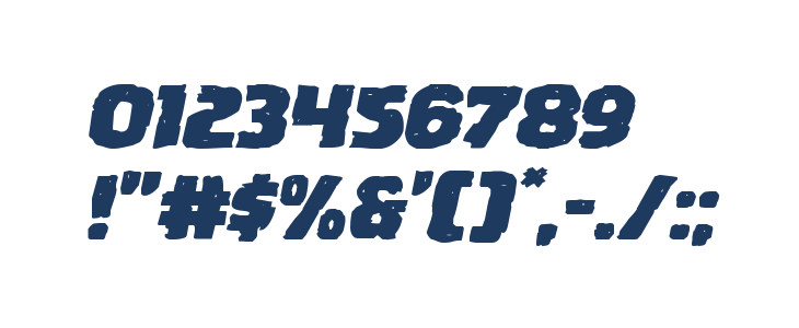 Howlin' Mad Expanded Italic Other Characters