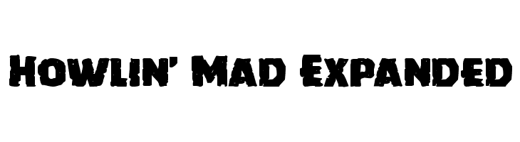 Howlin' Mad Expanded  Frei Schriftart Herunterladen