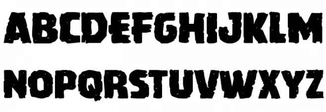 Howlin' Mad Expanded Шрифта ВЕРХНИЙ