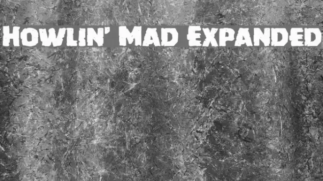 Howlin' Mad Expanded Font examples