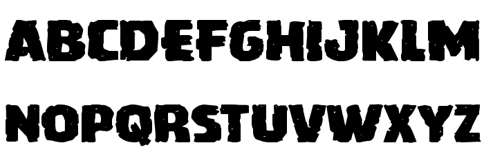 Howlin' Mad Expanded Font LOWERCASE