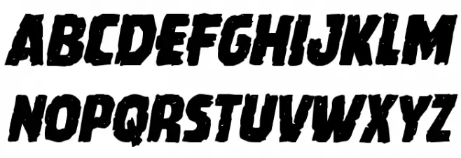 Howlin' Mad Italic Schriftart Groß