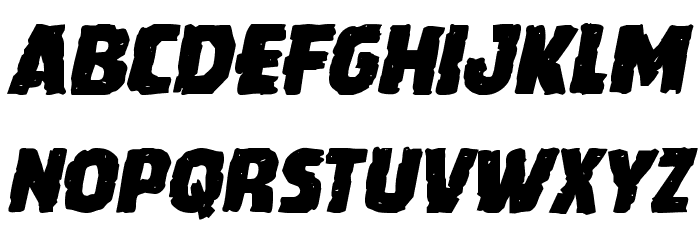 Howlin' Mad Italic Font LOWERCASE