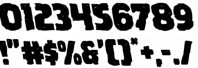 Howlin' Mad Leftalic Font OTHER CHARS