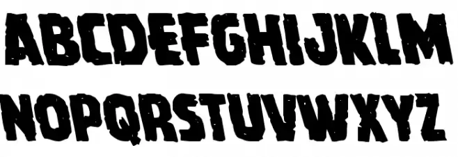 Howlin' Mad Leftalic フォント 大文字