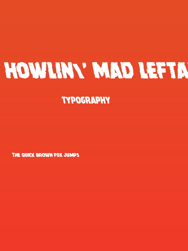 Howlin' Mad Leftalic Poster