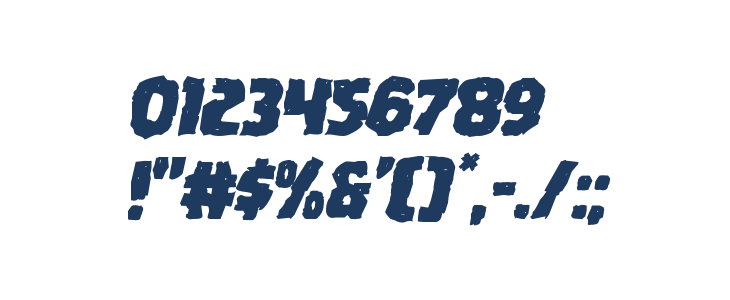 Howlin' Mad Mangled Italic Other Characters