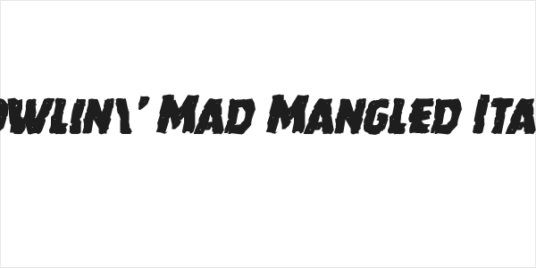 Howlin' Mad Mangled Italic Logo