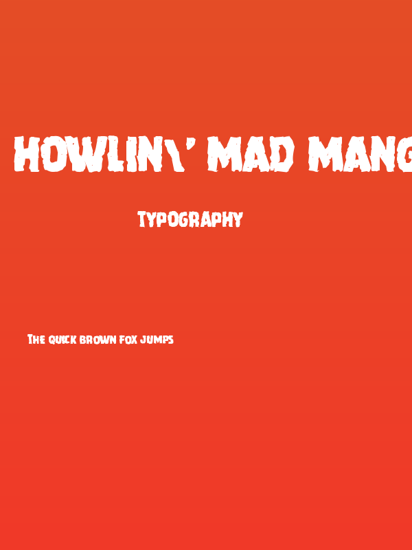 Howlin' Mad Mangled Poster