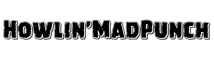 Howlin' Mad Punch  フリーフォントのダウンロード