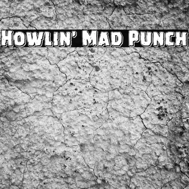 Howlin' Mad Punch Font examples