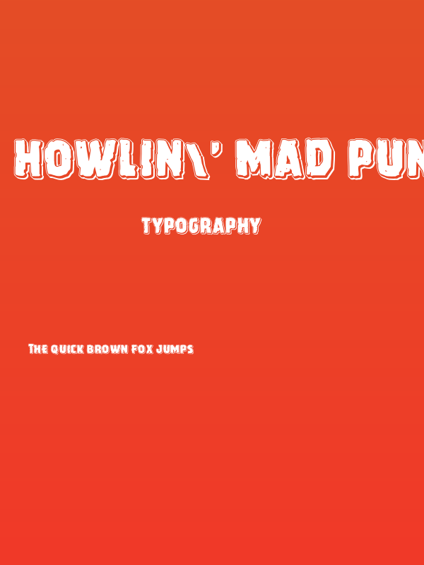 Howlin' Mad Punch Poster