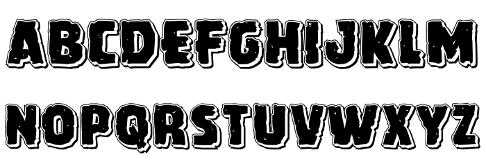 Howlin' Mad Punch Font LOWERCASE