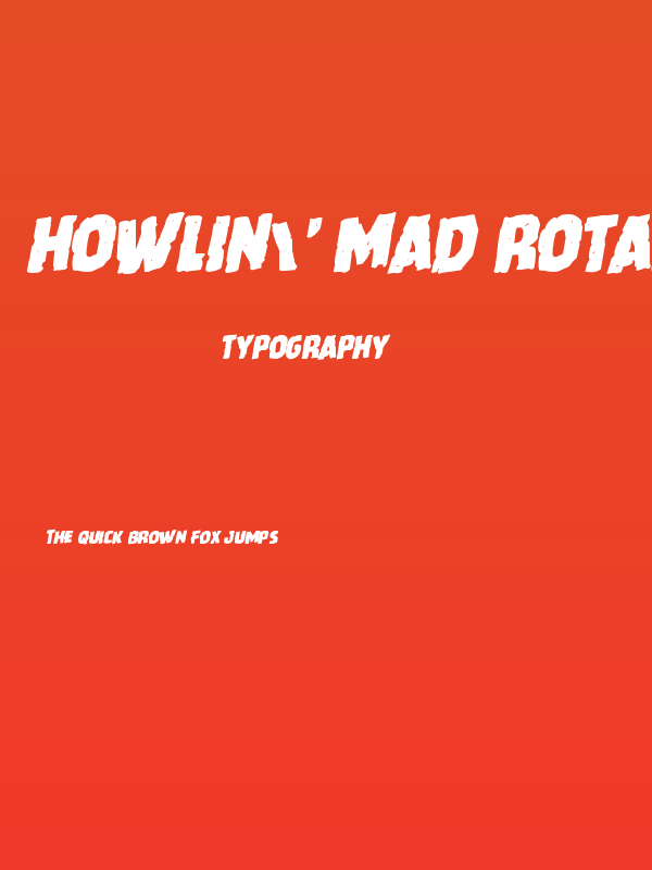Howlin' Mad Rotalic Poster