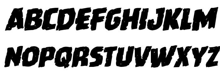 Howlin' Mad Rotalic Font LOWERCASE