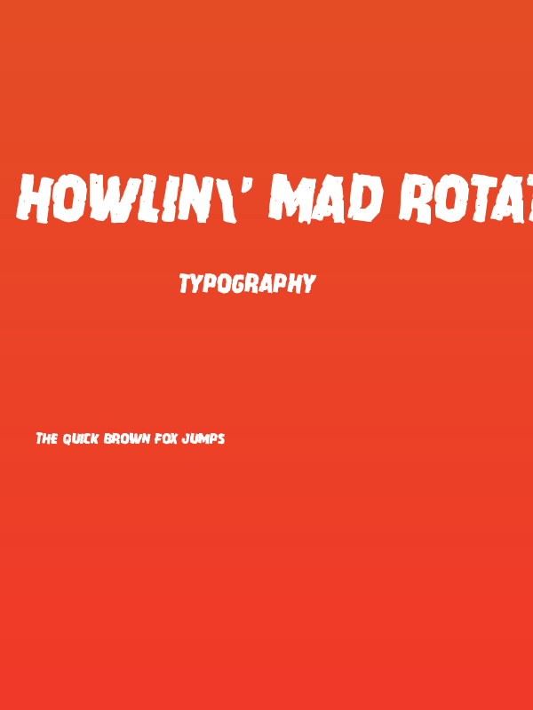 Howlin' Mad Rotated 2 Poster