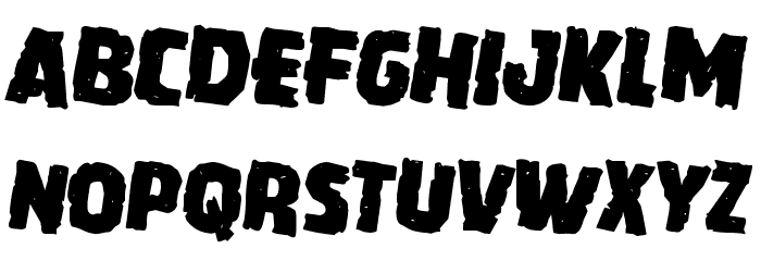 Howlin' Mad Rotated 2 Font LOWERCASE