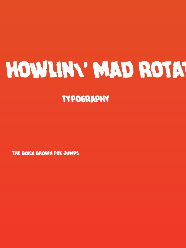 Howlin' Mad Rotated Poster