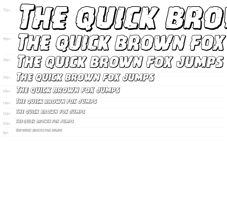 Howlin' Mad Shadow Italic Waterfall