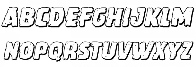 Howlin' Mad Shadow Italic Polices MINUSCULES