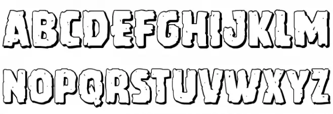 Howlin' Mad Shadow Font Litere mari