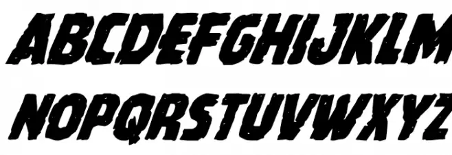 Howlin' Mad Super-Italic 字体 大写