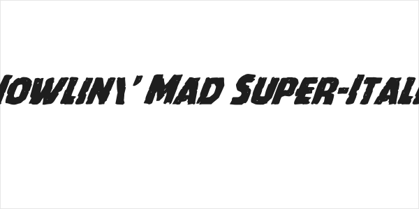 Howlin' Mad Super-Italic Logo