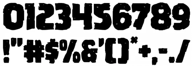 Howlin' Mad Font OTHER CHARS