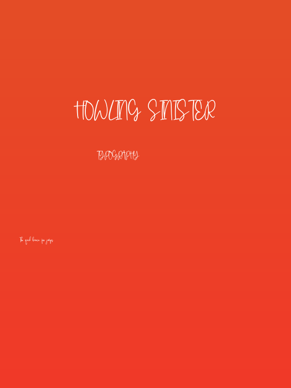 Howling Sinister Poster