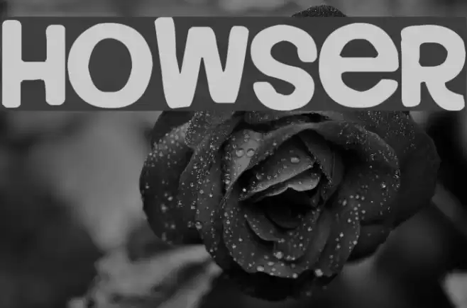 Howser Font examples