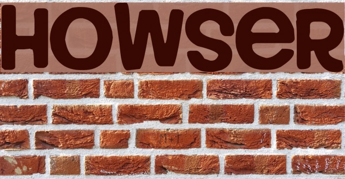 Howser फ़ॉन्ट examples