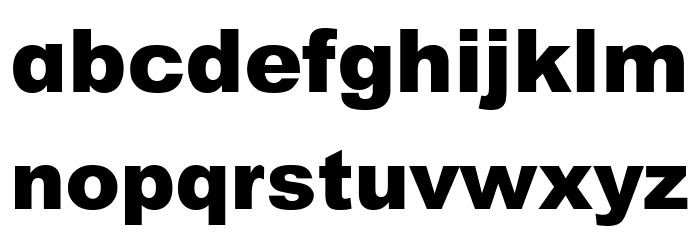 Howvetica Font LOWERCASE