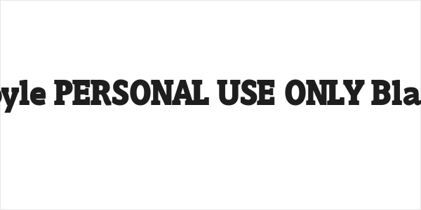 Hoyle PERSONAL USE ONLY Black Logo