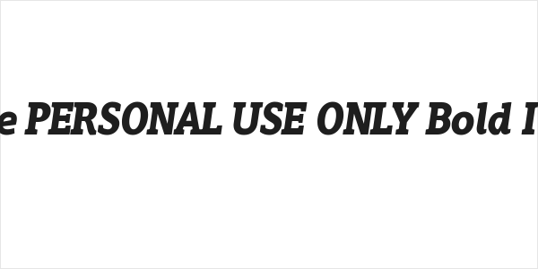 Hoyle PERSONAL USE ONLY Bold Italic Logo