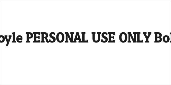 Hoyle PERSONAL USE ONLY Bold Logo