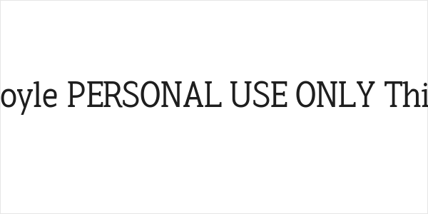 Hoyle PERSONAL USE ONLY Thin Logo