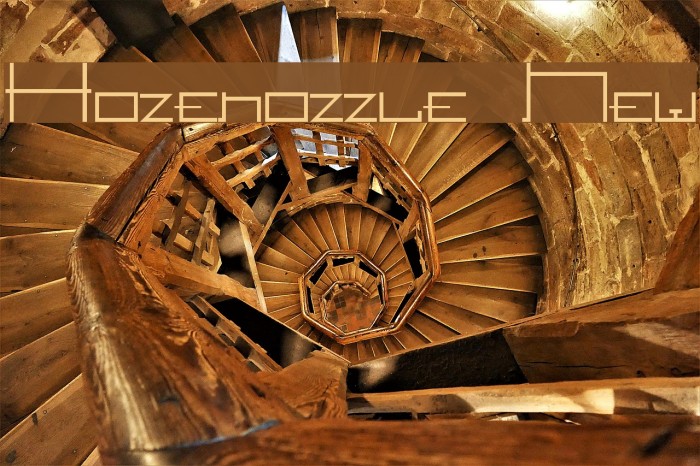 Hozenozzle New Font examples