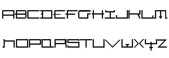 Hozenozzle New Font LOWERCASE