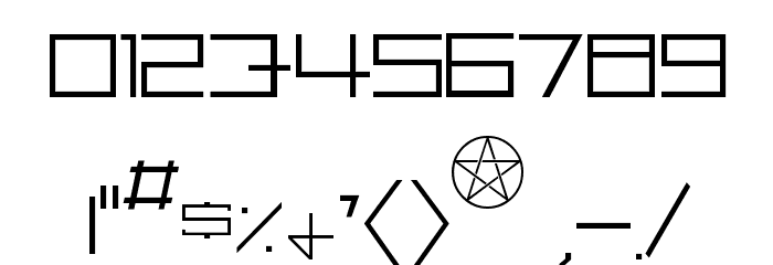 Hozenozzle Thin Font OTHER CHARS