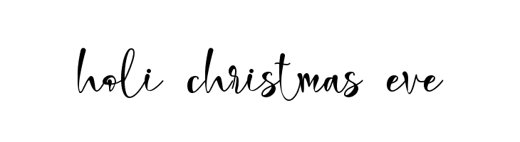 holi christmas eve  フリーフォントのダウンロード