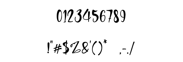 holi christmas eve Font OTHER CHARS