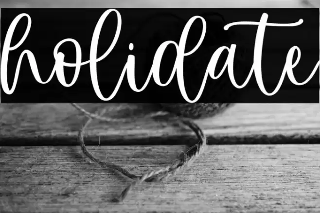 holidate Caratteri examples