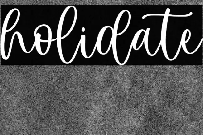 holidate Caratteri examples