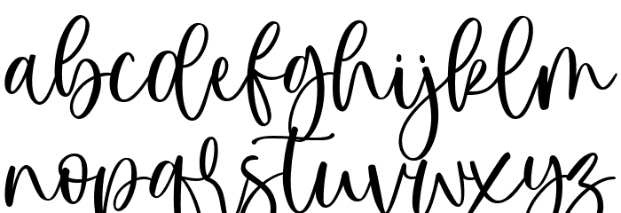 holidate Font LOWERCASE